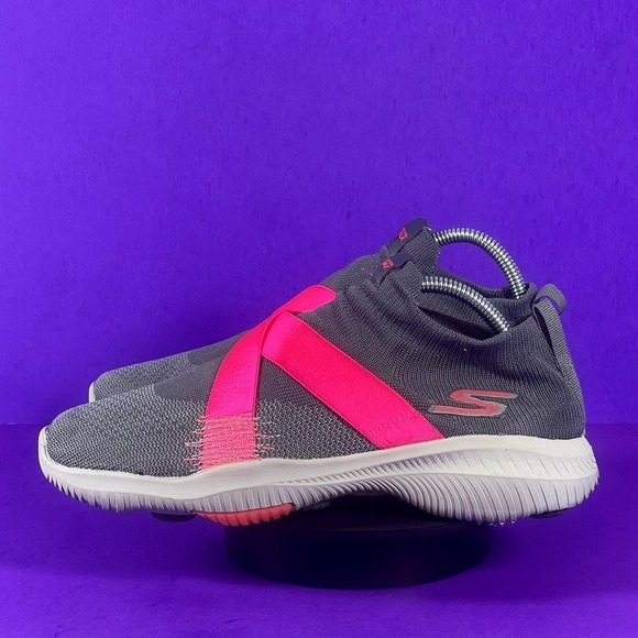 Skechers Women's Gray/Pink Go Walk Revolution Ultra-15669 Sneaker Shoe Size 10 - Picture 3 of 7